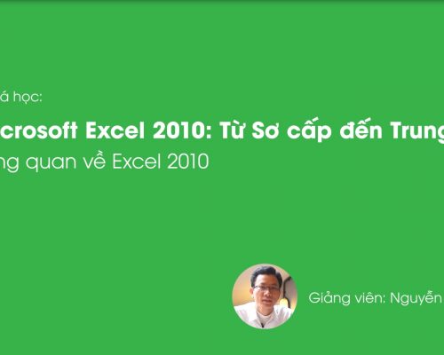 Luyện Excel từ cơ bản đến nâng cao – Nguyễn Văn Kỳ