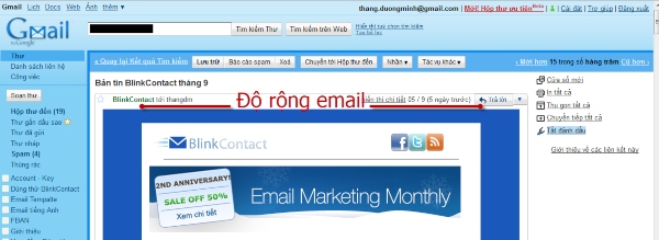 email marketing mẫu 2