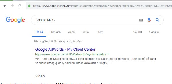 Cách đăng ký tài khoản Google MCC