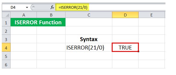Mô tả cách dùng hàm iserror trong Excel. Hình 2