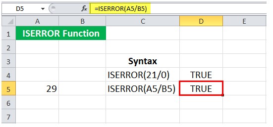 Mô tả cách dùng hàm iserror trong Excel. Hình 4