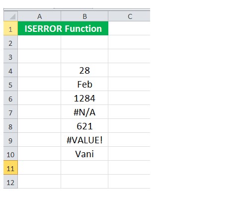 Mô tả cách dùng hàm iserror trong Excel. Hình 5