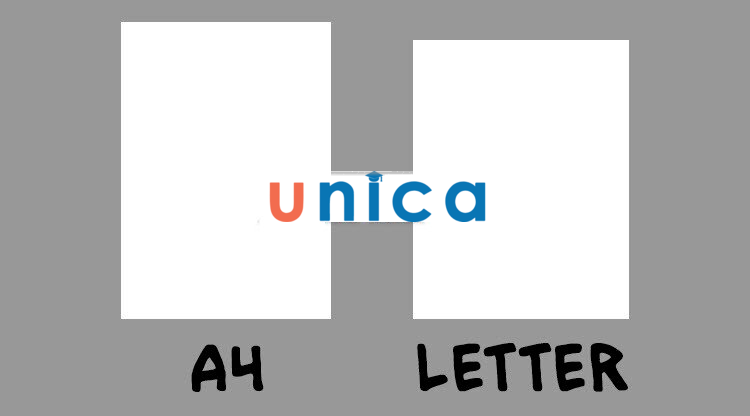 Khổ giấy Letter và khổ A4 trong công cụ Word