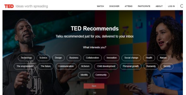 Ted Talks là phần mềm vô cùng hiệu quả chia sẻ rất nhiều giá trị